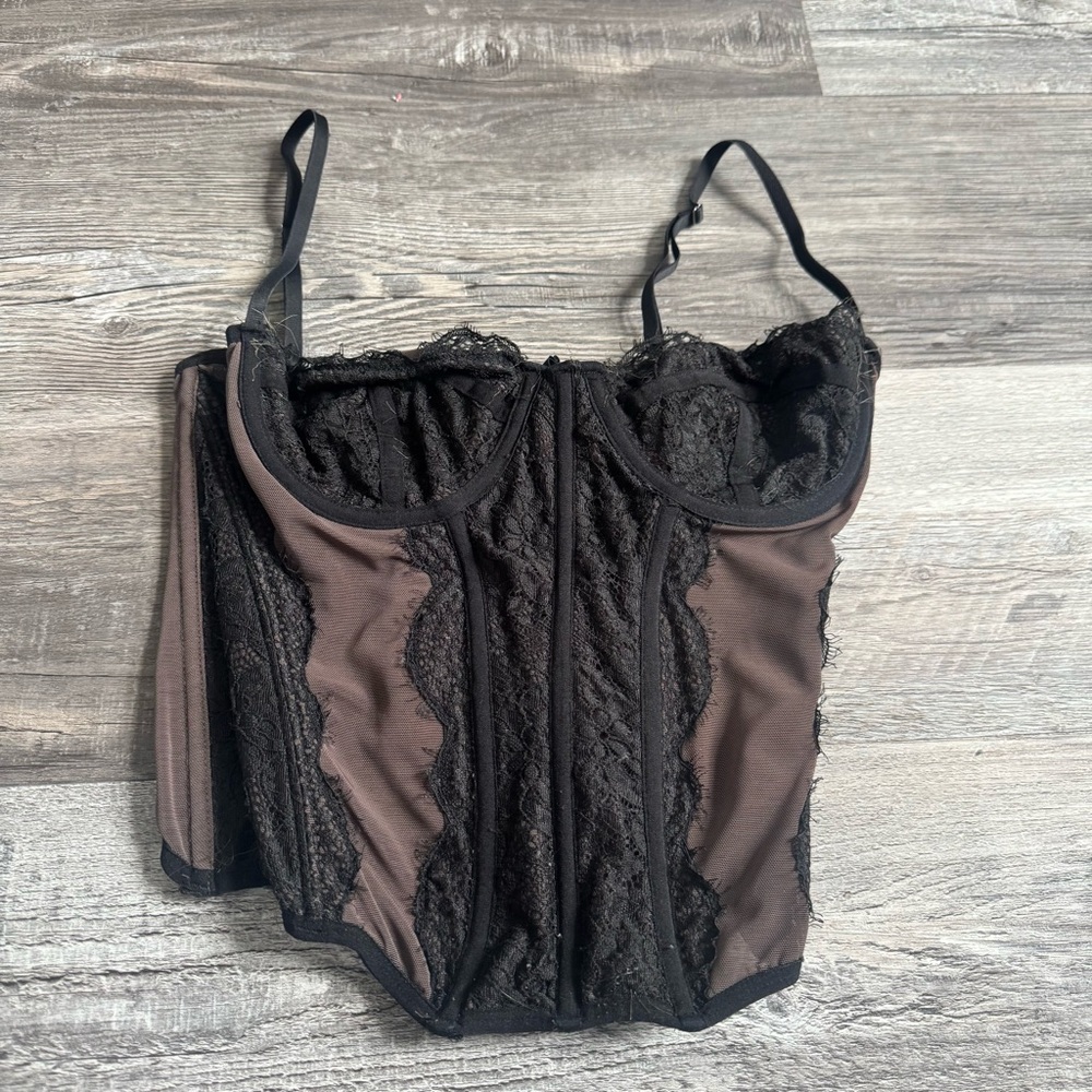 Urban outfitters out from under lace corset top